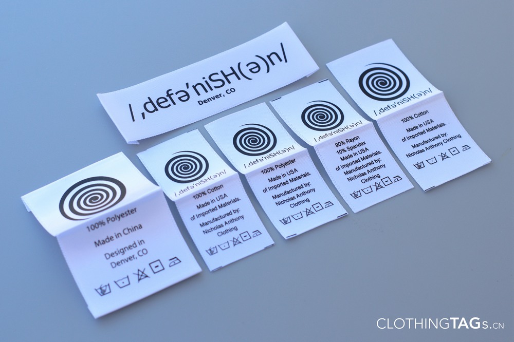 Custom Printed Fabric Labels For Clothing