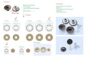 Metal Buttons and Rivets Design 2