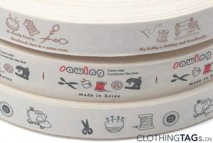 printed cotton tape labels