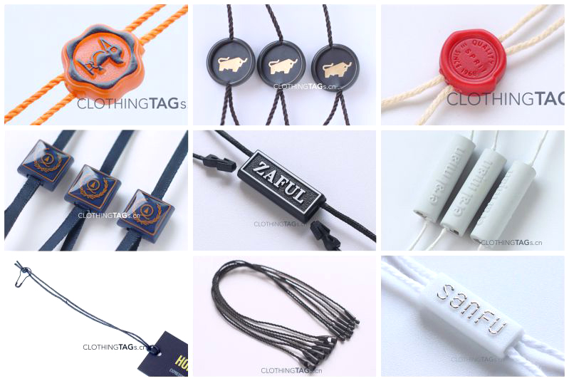 Hang tag string for clothing