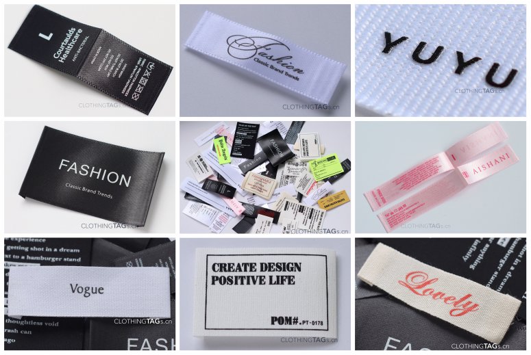Custom printed fabric labels