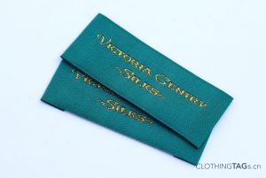 High density Damask woven labels 1130