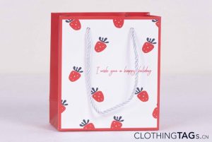 white paper bags with printed logo