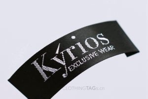high quality satin woven label 1152