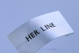 high quality satin woven label 1157