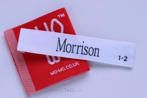 high quality satin woven label 1174