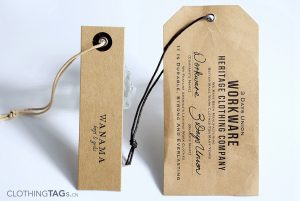 Vintage Kraft paper hang tags 1698
