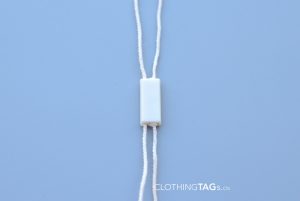 Cotton Square hang Tag String - Double Plug Buckle 