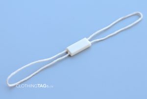 Cotton Square hang Tag String - Double Plug Buckle 