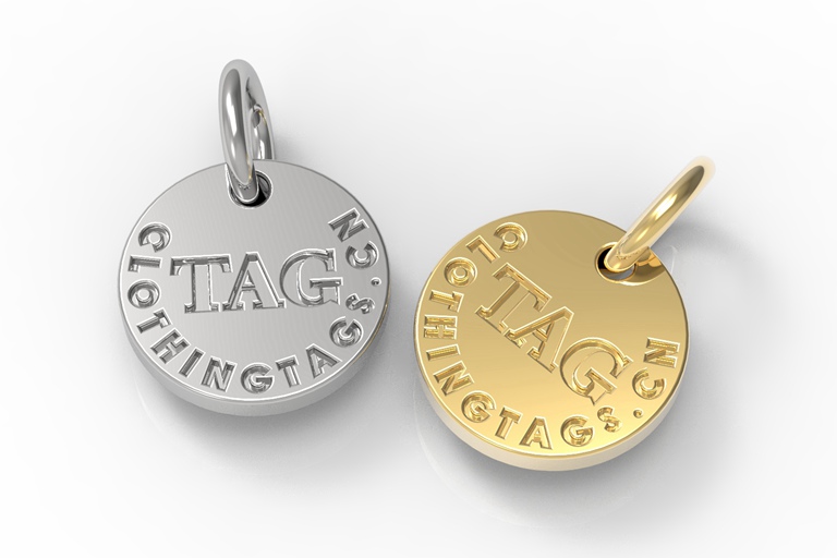 Custom metal jewelry tags supplier | Alloy tags | ClothingTAGs.cn