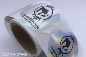 round holographic stickers 0892