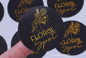 custom round logo stickers 0910