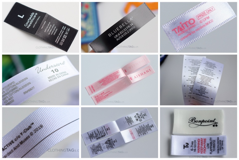 custom printed fabric labels