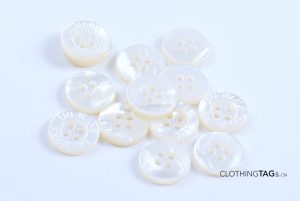 White mother of pearl shirt buttons 1950