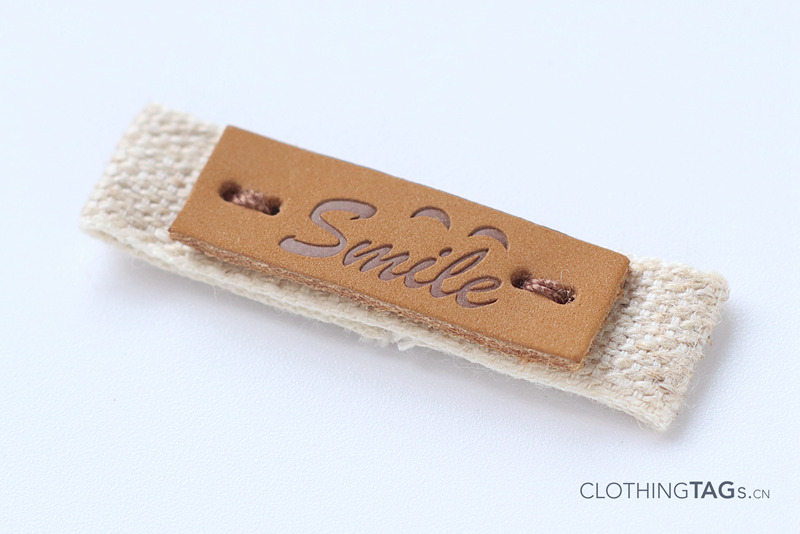 leather sew on labels 0882