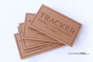 Embossed leather patches 988