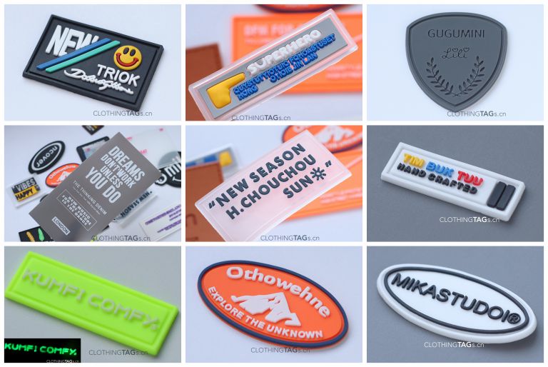 Rubber labels catalogue