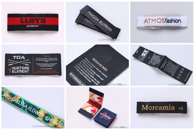 woven labels with own logo