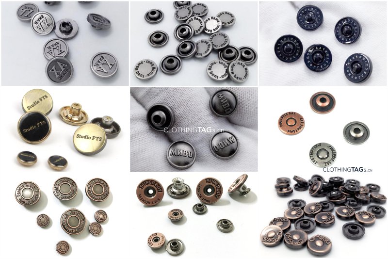 Custom logo rivets