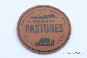 Printed leather patches 1174