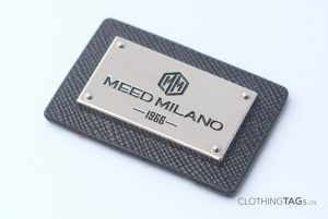 leather patch metal label 10