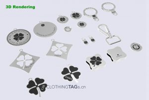 METAL TAGS 3D Design