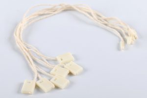 Square Single Plug Buckle Cotton Hang Tag String