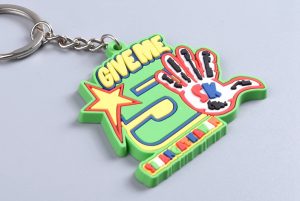 pvc rubber keychains