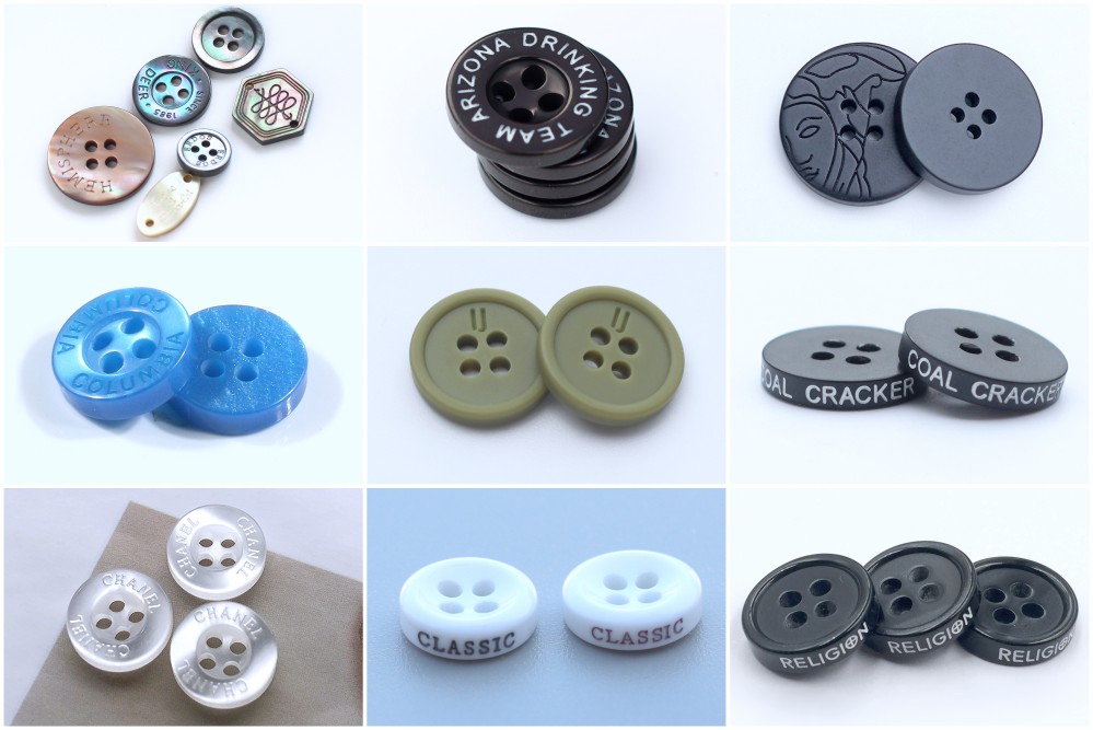 Colorful Buttons, Wood 2 Hole Clothing Button Sewing Button for Decorate