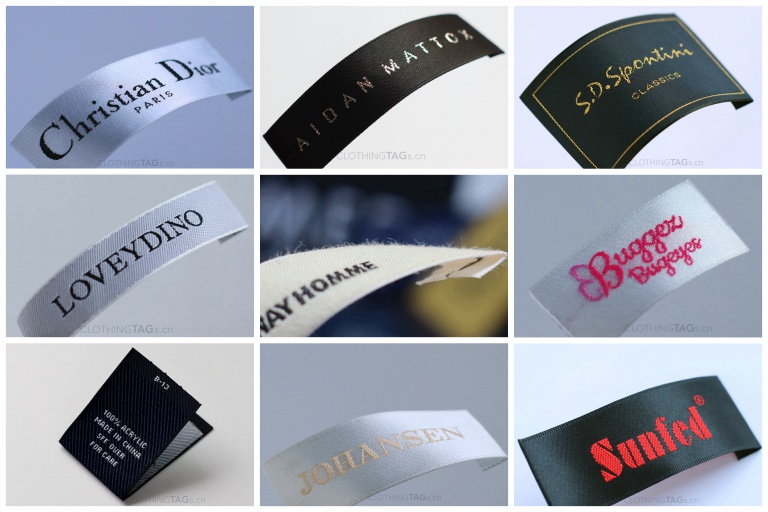 Satin woven label catalogue