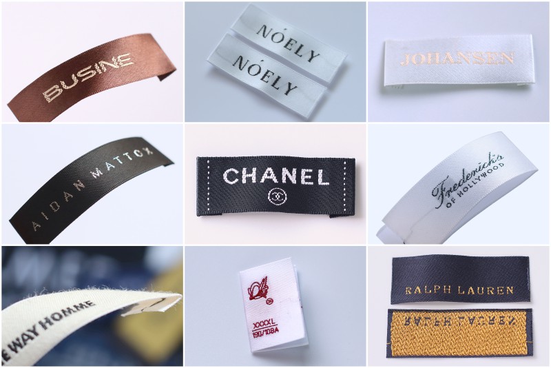 Woven Labels with Logo Name for Clothing