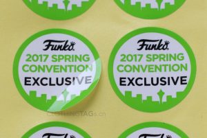 Custom round glossy vinyl stickers with logo 0479