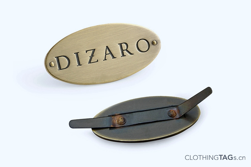 Custom design metal tags and labels for your clothing