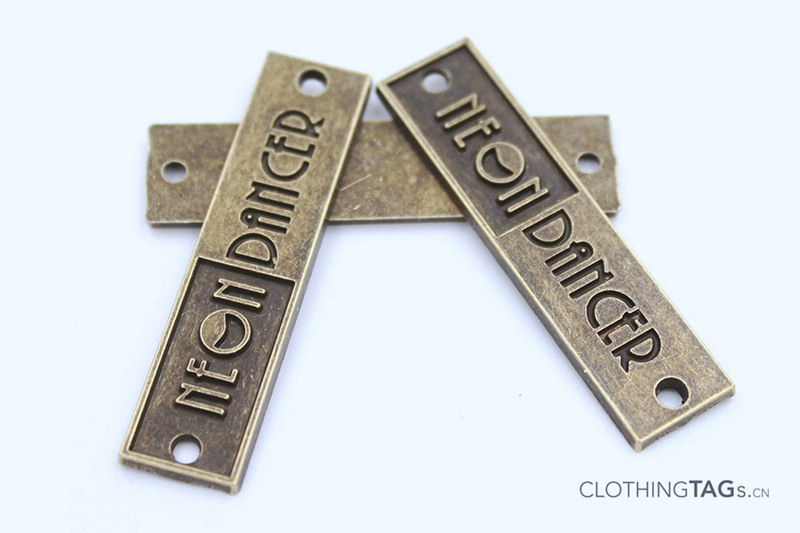 Custom Metal labels & tags for clothing line
