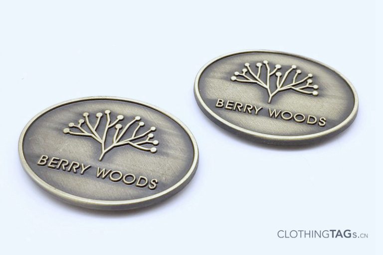 Custom Engraved Metal Tags with Logo ClothingTAGs.cn