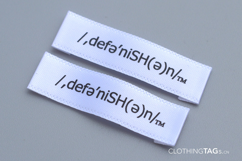 Satin Printed Labels For Handmade Items 1004