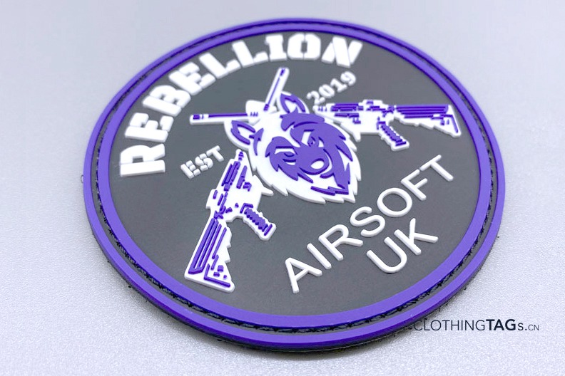 Custom Made 3D Rubber PVC Patches for Airsoft