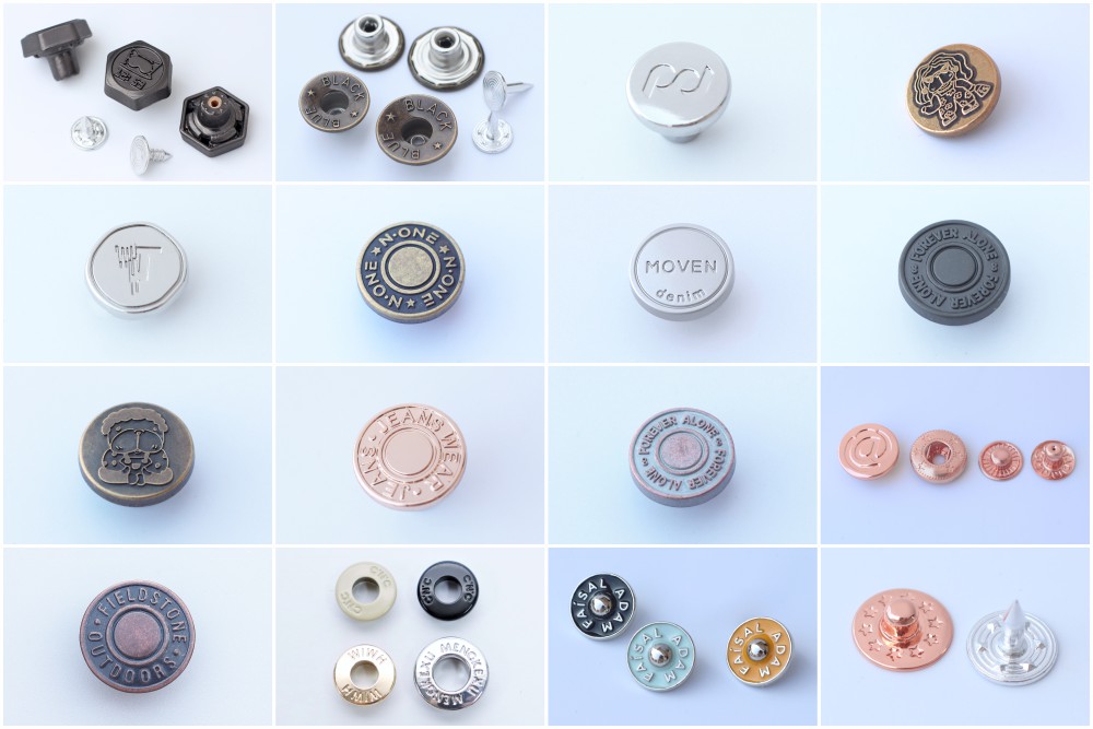 Custom Metal Tack Buttons for Jeans