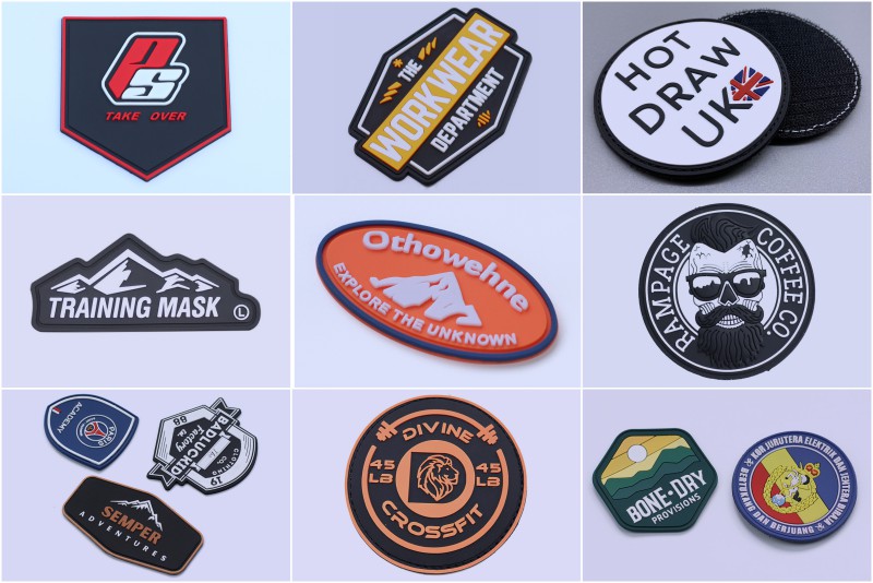 Custom PVC Rubber Patches for Hats