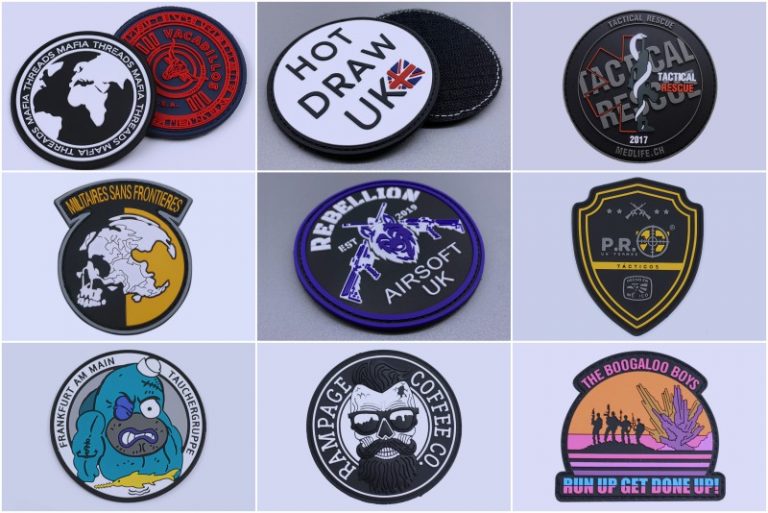 Custom PVC Morale Patches No Minimum ClothingTAGs.cn