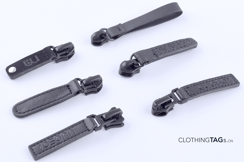 Source leather zipper slider puller on m.