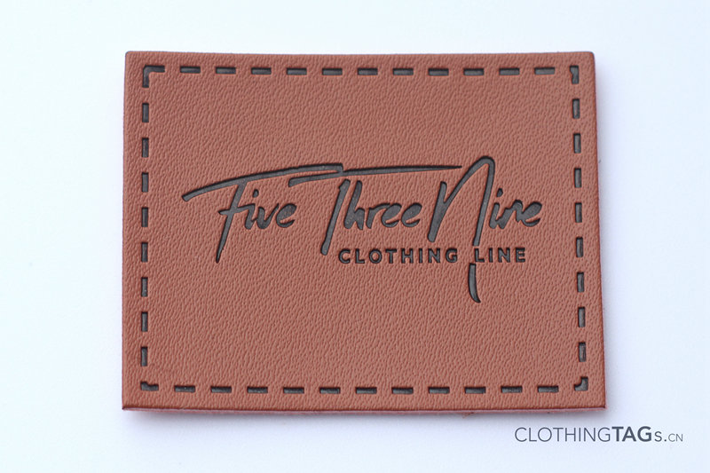 Labels for Handmade Items, Center Fold Leather Labels, Labels, Leather Tags,  Branding Logo Labels, Personalized Leather Labels 