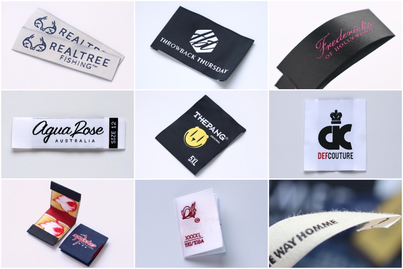 Woven Label Custom Logo Sewing  Clothing Labels Custom Tags