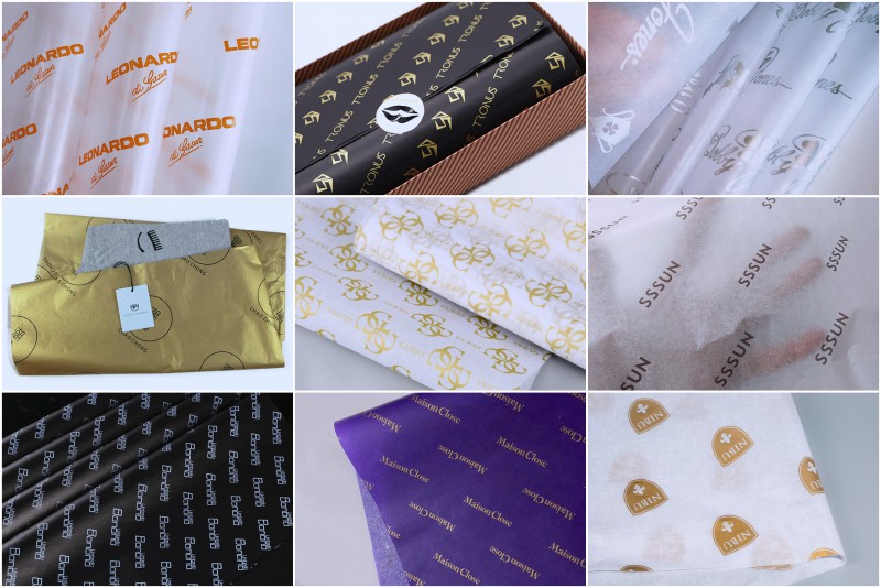 Source Custom Brand Name Printed Wrapping Tissue Paper for Clothing  Packaging Supply on m.