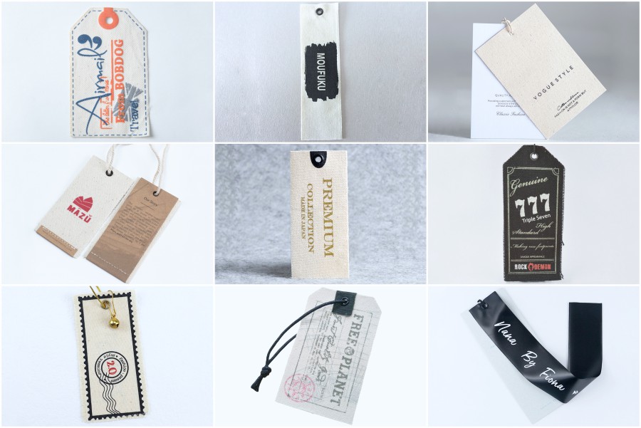 Custom Fabric Hang Tags Cotton And Canvas