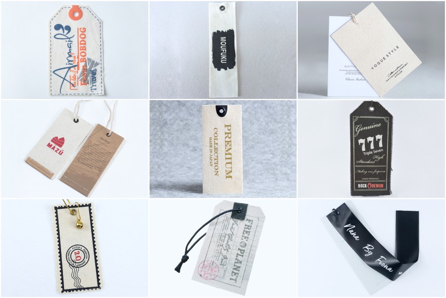  Custom Clothing Label Tags, Custom Hang Tags