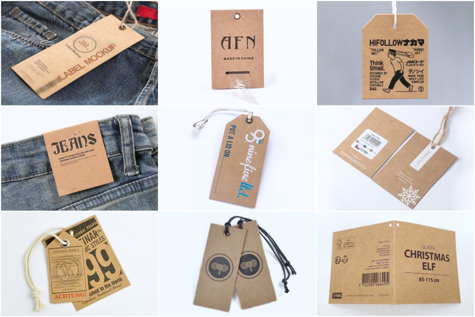 Custom Eco Friendly Recycle Brown Kraft Paper String Hang Tags - China Hang  Tag, Clothes Label