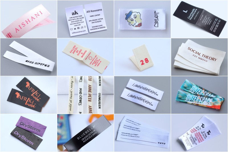 Custom Printed Fabric Labels For Clothing