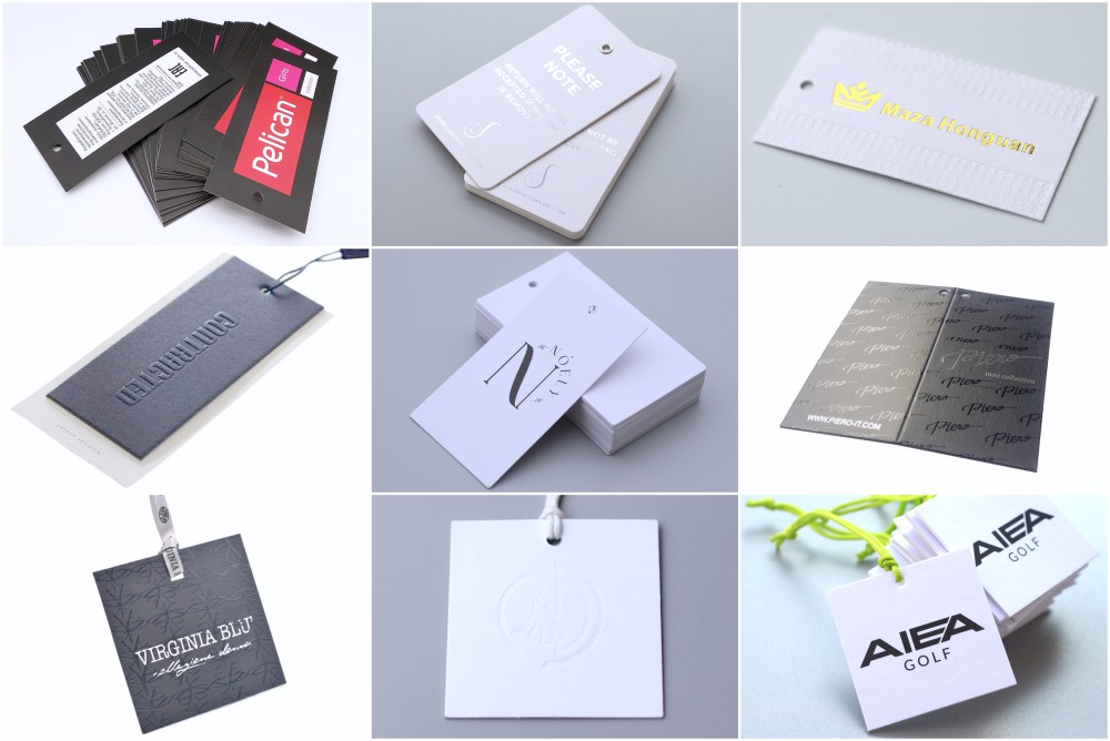 design luxury hang tag, neck label and clothing label