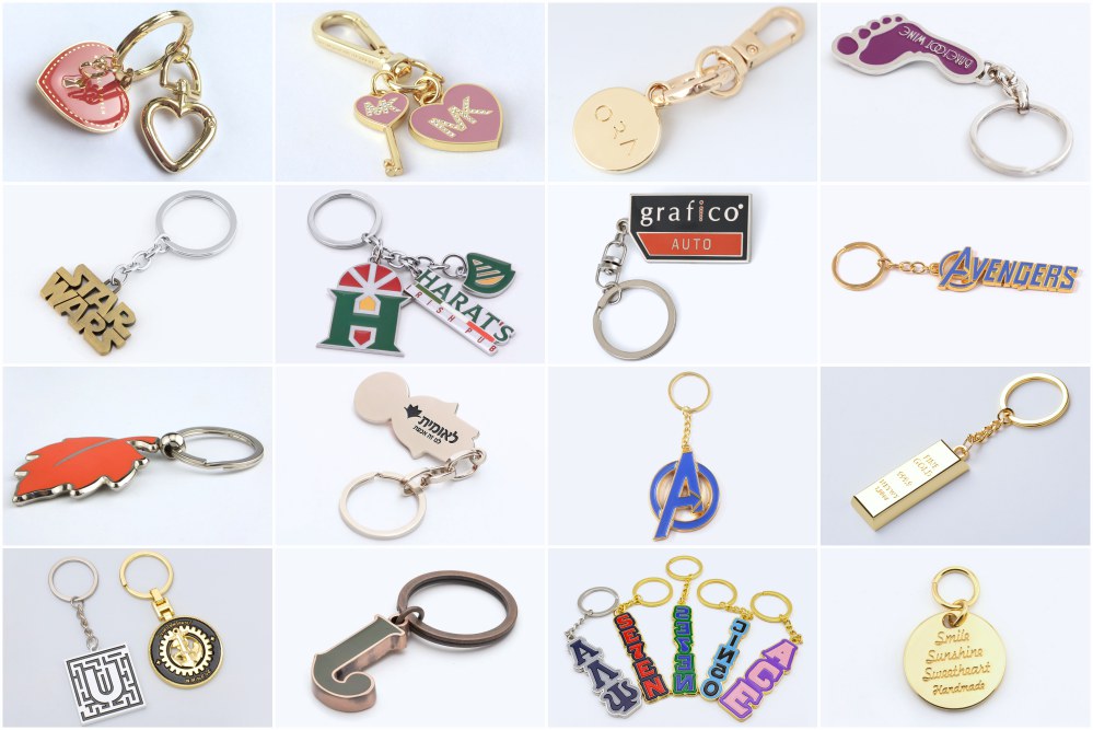 Custom Shape Metal Keychains Bulk